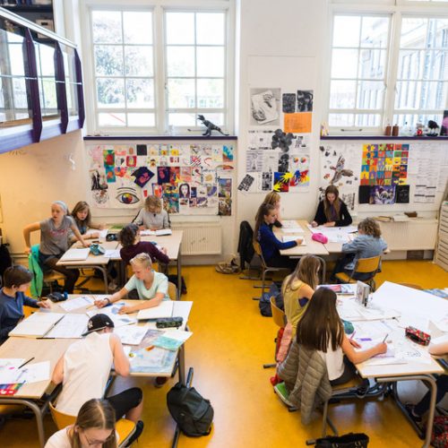 Een van de tekenlokalen